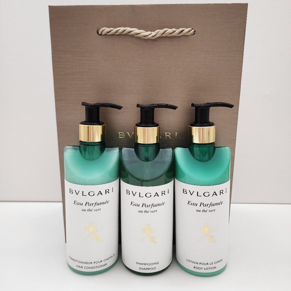 BVLGARI Gift Set 3 piece Shampoo, Hair Conditioner and Body Lotion
